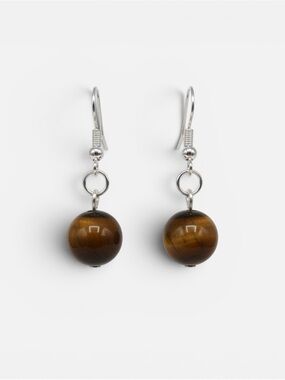 925 TIGER’S EYE BELLE EARRINGS